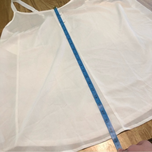 NWT Lane Bryant Sheer Stretch White Tank Top Shirt Womens Size 16 - Picture 7 of 7